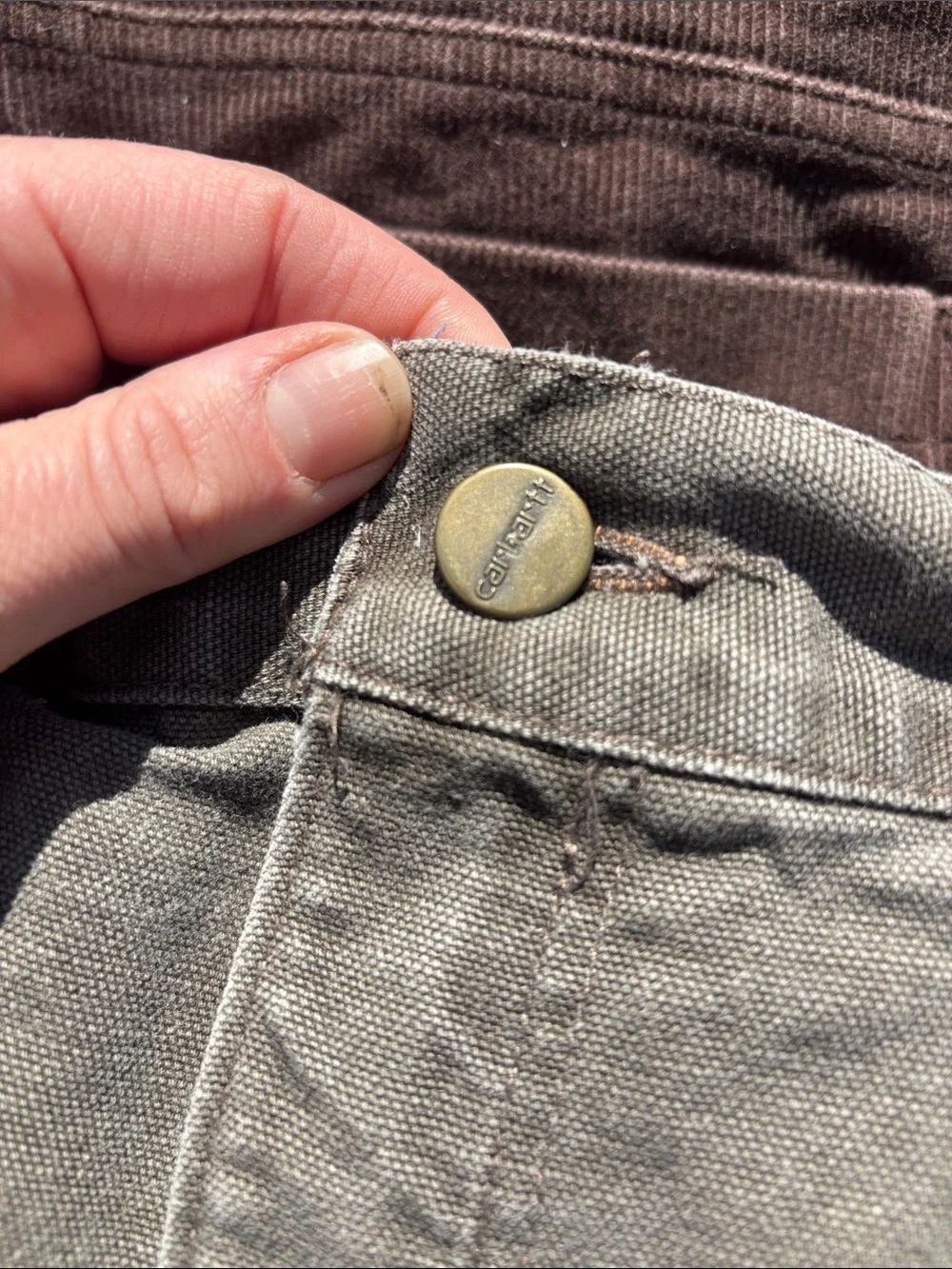 Vintage Y2K Carhartt B25 TMB Faded Brown Work Wear Men's Carpenter Shorts | 40